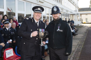 Gibraltar Defence Police Officers at Passing Out Parade