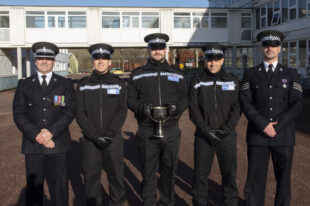 Gibraltar Defence Police Officers at Passing Out Parade