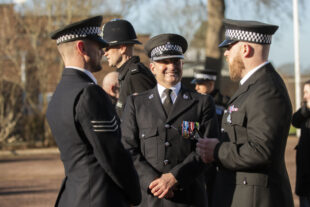 Gibraltar Defence Police Officers at Passing Out Parade