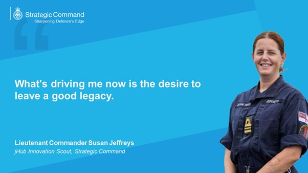 What's driving me now is the desire to leave a good legacy - quote from Susan Jeffreys